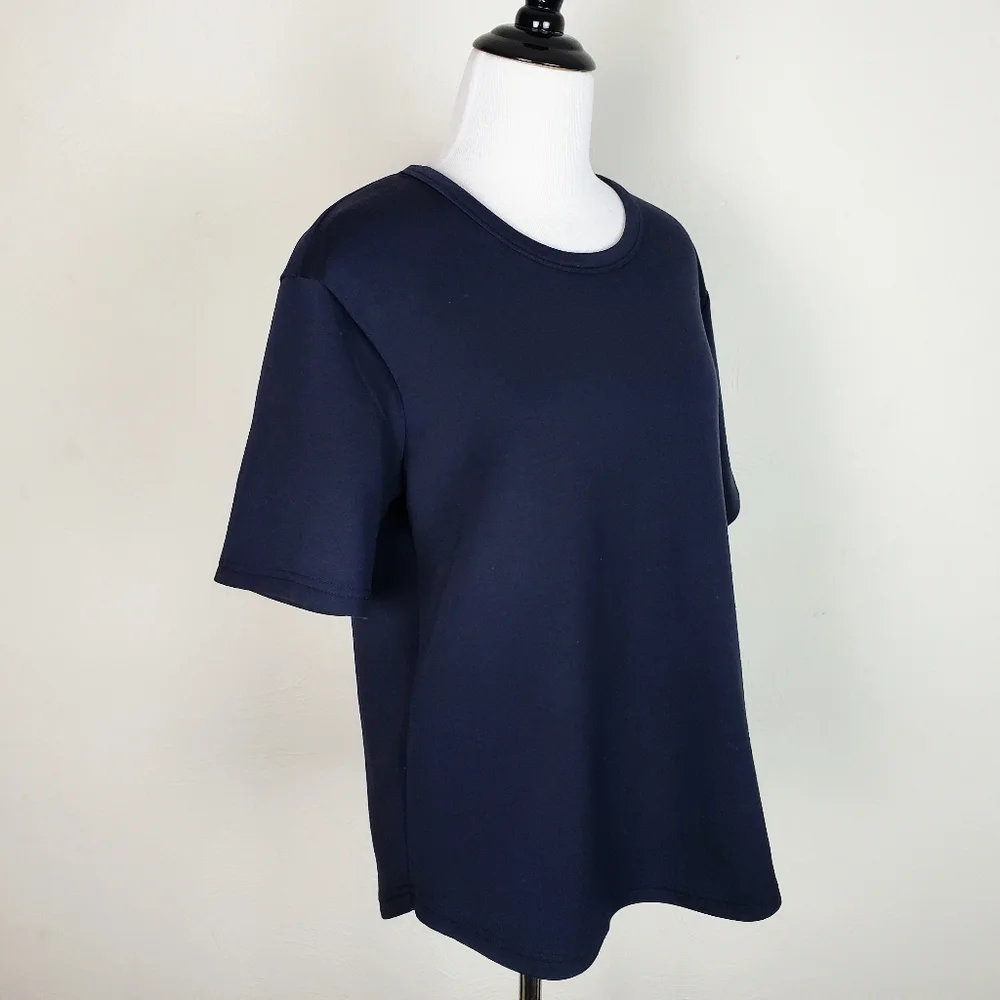 Chalmers Pajamas Top Shirt Black Short Sleeves Sleep Lounge